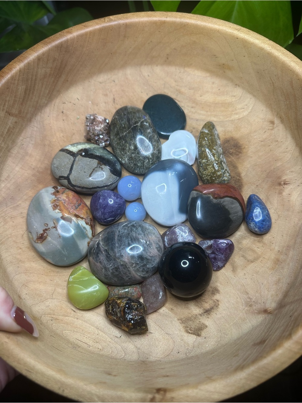 Polished Mixed Decorative Gemstones - Assorted Colors